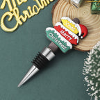 Christmas tree bottle stopper for holiday table settings