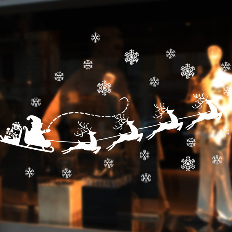 Holiday wall decoration showing classic Santa Claus illustration