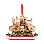 Christmas home pendant featuring deer family design