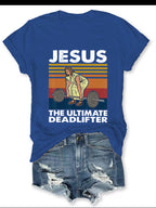 Jesus Printed Women's T-Shirt casual lifestyle shot