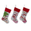 Festive flamingo Christmas stocking with holiday design