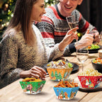 Christmas celebration food trays with holiday charm