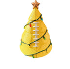 Rugby Christmas tree ornament E in traditional Christmas theme