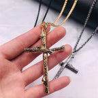 Gold-plated men's religious necklace package view