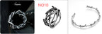 Retro Jesus thorn crown ring in steel finish