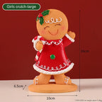 Small gingerbread man Christmas ornament for tree decorating traditions