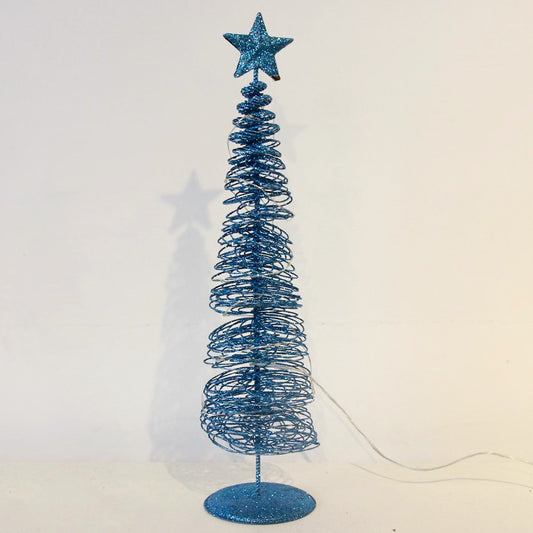 Light-emitting Christmas tree ornament with warm glow in gold finish