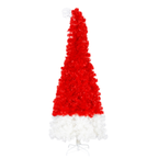 Artificial evergreen Christmas tree with built-in LED lighting feature