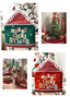 Christmas English alphabet chair cover in festive green for holiday dining decor