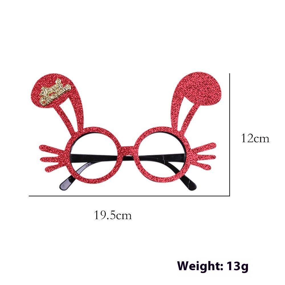 Festive Christmas antlers glasses for holiday celebrations