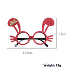 Festive Christmas antlers glasses for holiday celebrations