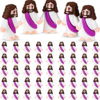 Yellow Mini Jesus figurines highlighting colorful resurrection decor