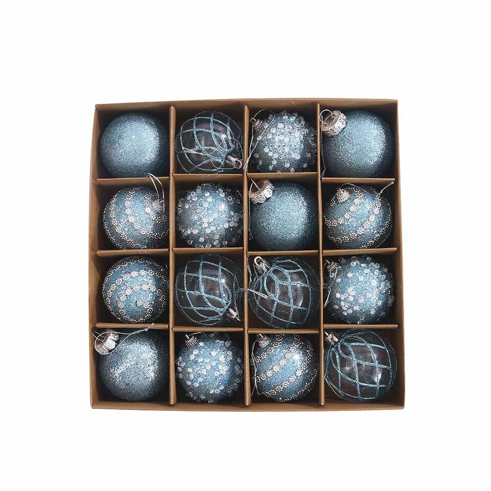 Silver Christmas tree ornament ball festive decoration