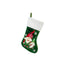Red faceless Christmas stocking ornament with holiday charm