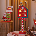 Cozy wooden Christmas light for Christian home holiday decoration