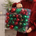 Black Christmas Tree Ornament Ball - Festive Home Decor - Christian Gift