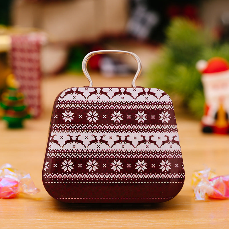 Miniature Christmas candy box for holiday treat presentation