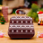 Miniature Christmas candy box for holiday treat presentation