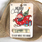 Creative Christmas wallet pendant in festive color variant