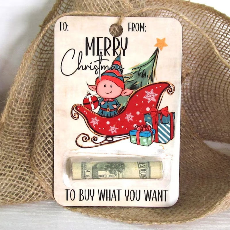 Creative Christmas wallet pendant in festive color variant
