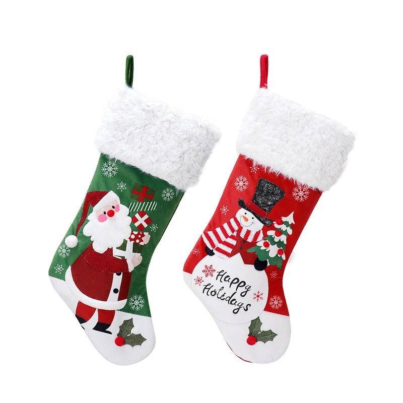 Christmas Flannel Gift Bag for festive home decor