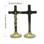 Home decor cross statue showing religious craftsmanship