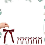 Wine red velvet Christmas pendant for faith-based Christmas decoration