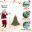 Pre-lit mixed PE/PVC Christmas tree with warm white lights in living room setting