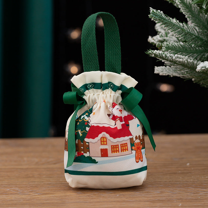 Christmas Eve packing box with elegant copper paper accents