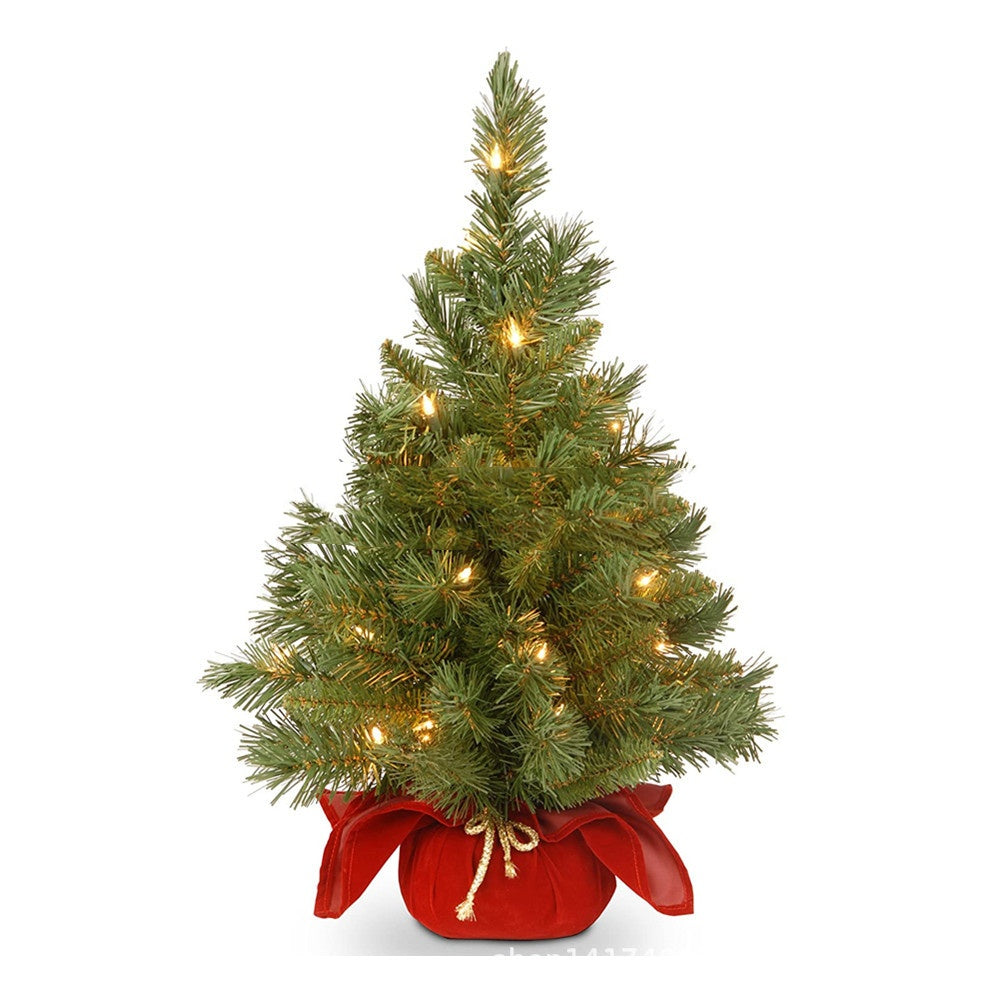 Multicolor miniature artificial Christmas tree for home decor