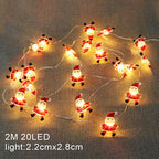 Copper Wire Christmas String Lights - 20 LED Holiday Lights - Christian Home Decor