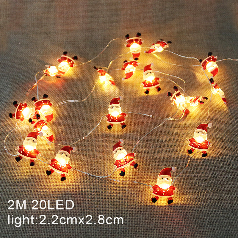 Copper Wire Christmas String Lights - 20 LED Holiday Lights - Christian Home Decor