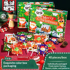 Holiday treat box with lollipop and marshmallow set