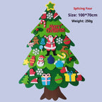DIY felt Christmas tree calendar craft kit for family holiday decorating