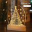 Warm white glowing Christmas night light decoration on dark background for bedroom