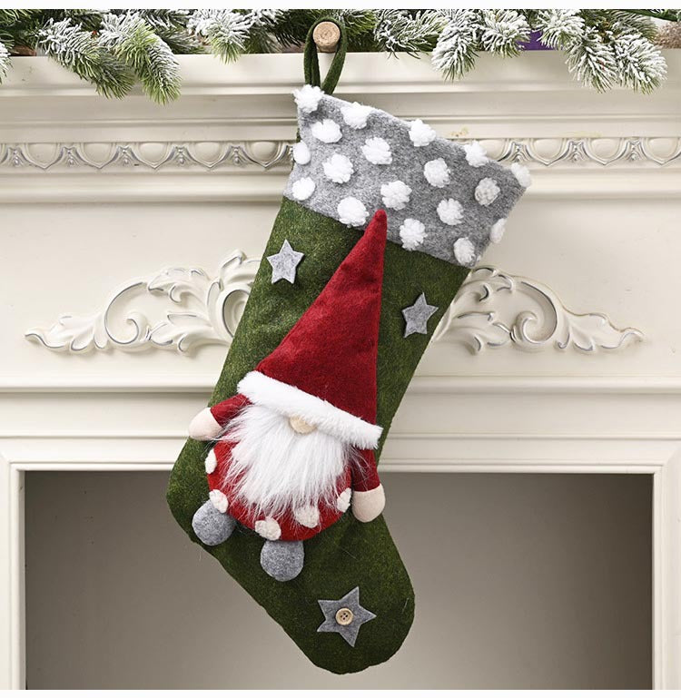 Holiday Christmas Stocking hanging decor
