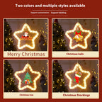 Christmas tree pendant decoration with warm glowing lights