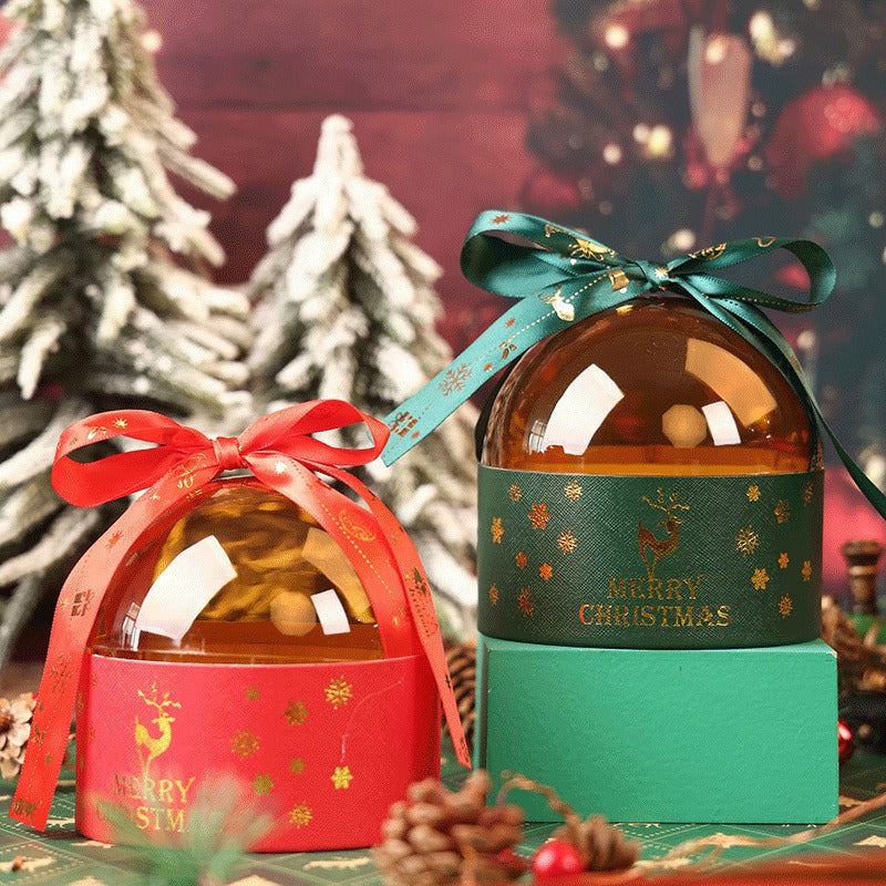 Holiday gift box for Christmas cookies and candies in festive design