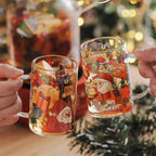 Snowman Christmas glass cup for festive gatherings