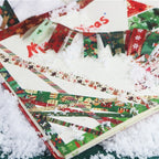 Decorative Christmas Washi Tape with gold-foil patterns for holiday craft projects