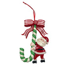 Snowman style Christmas tree ornament with winter charm