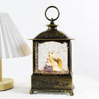 Christmas Snowman Crystal Lamp Music Box displaying festive winter charm