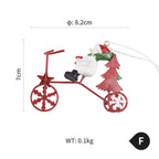 Festive Iron Christmas Tree Ornaments Set - Christian Home Decor