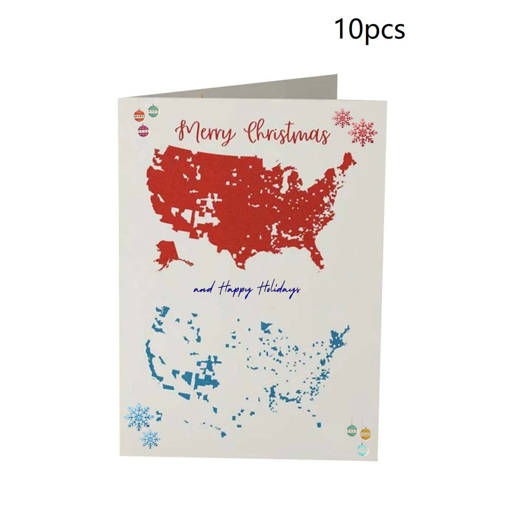 Festive Christmas greeting card suitable for holiday celebrations