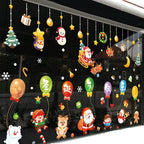 Festive Santa Claus window sticker for holiday decor