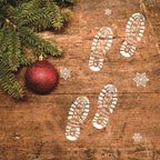 Christmas Footprints Hollow Out Template Ruler - Christian Home Decor