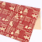 Kraft paper sheets for holiday gift presentation