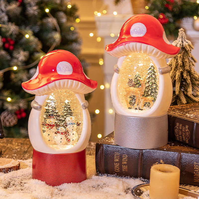 Mushroom deer music box variant for Christmas holiday decoration