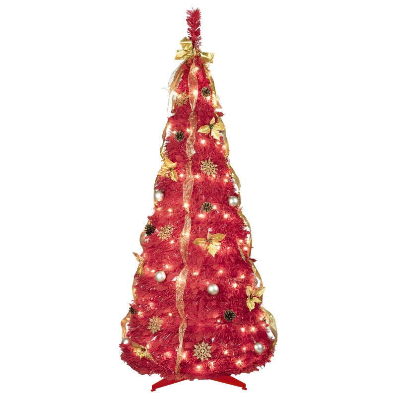 Christmas tree ornaments and decorative elements close-up view