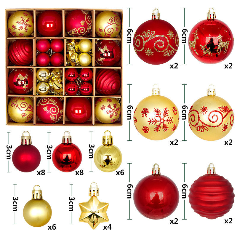 Painted Christmas Ornament Ball Gift Box Set Secondary image